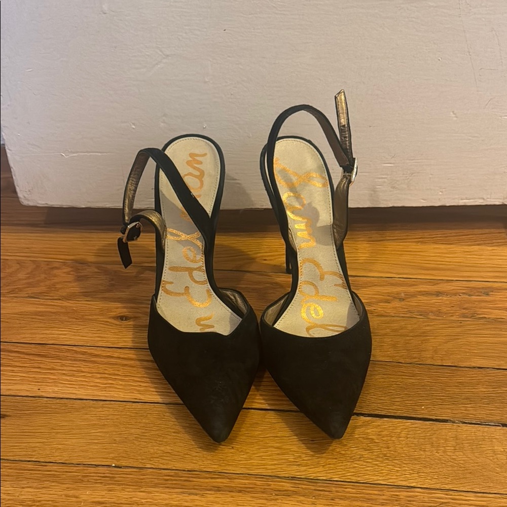 Sam Edelman Elegant Black Slingback Heels